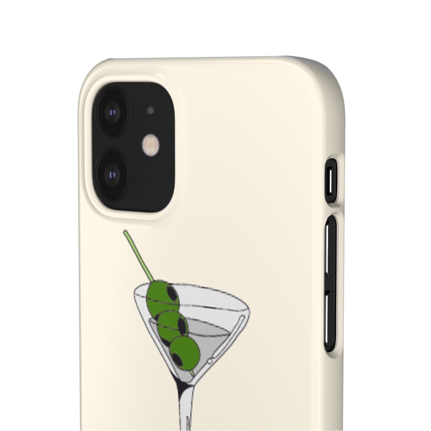 Olive Martini Phone Case with Card Holder