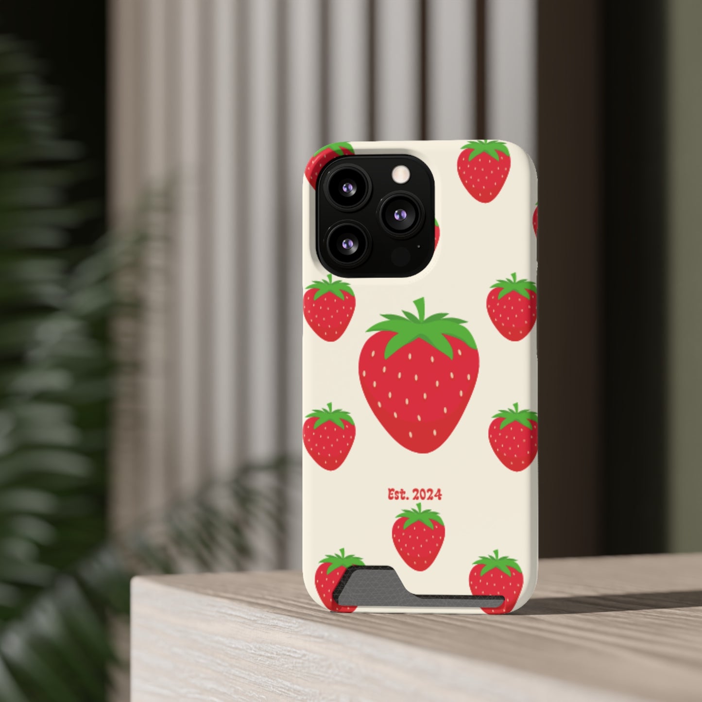 Strawberry Daiquiri Phone Case With Card Holder