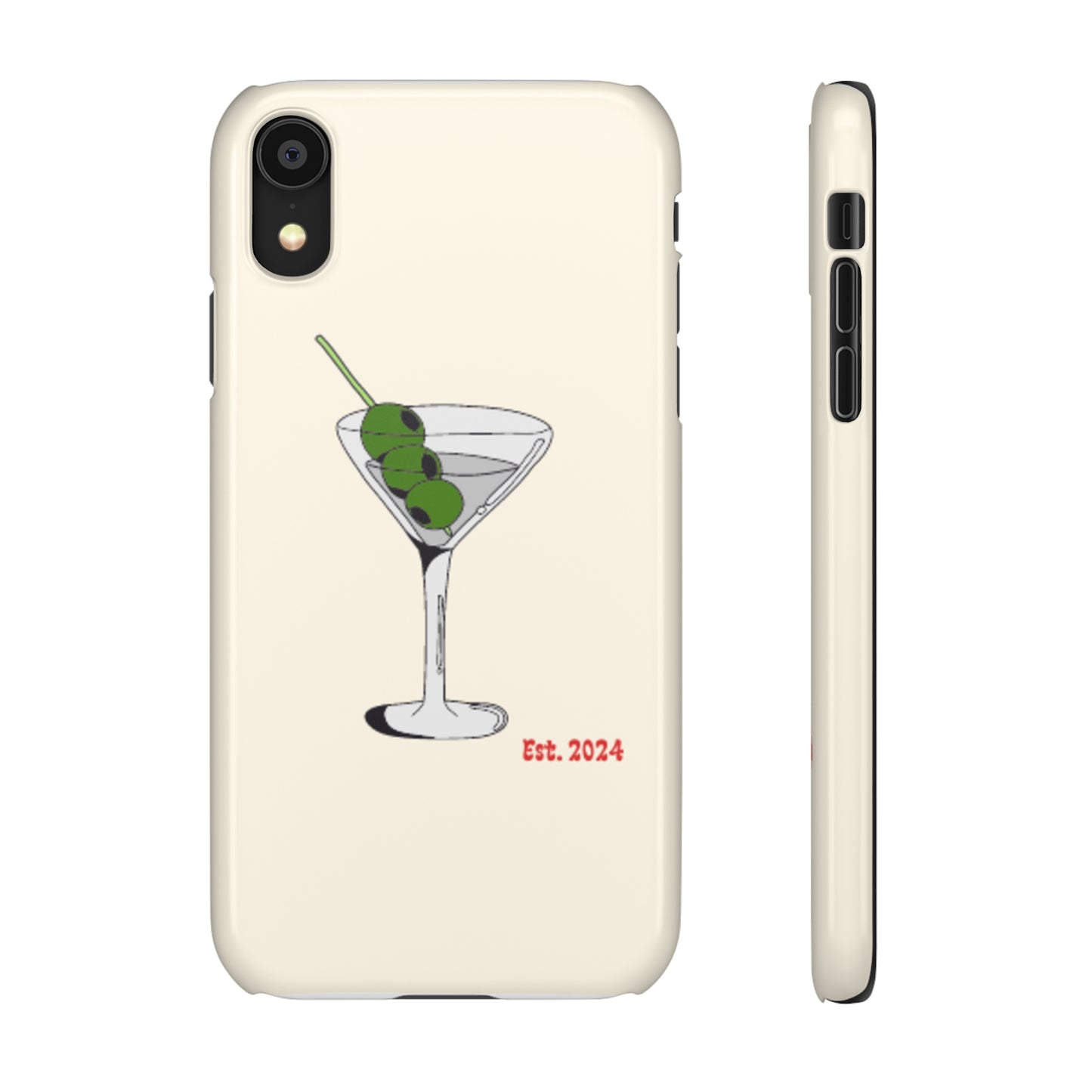 Olive Martini Phone Case with Card Holder