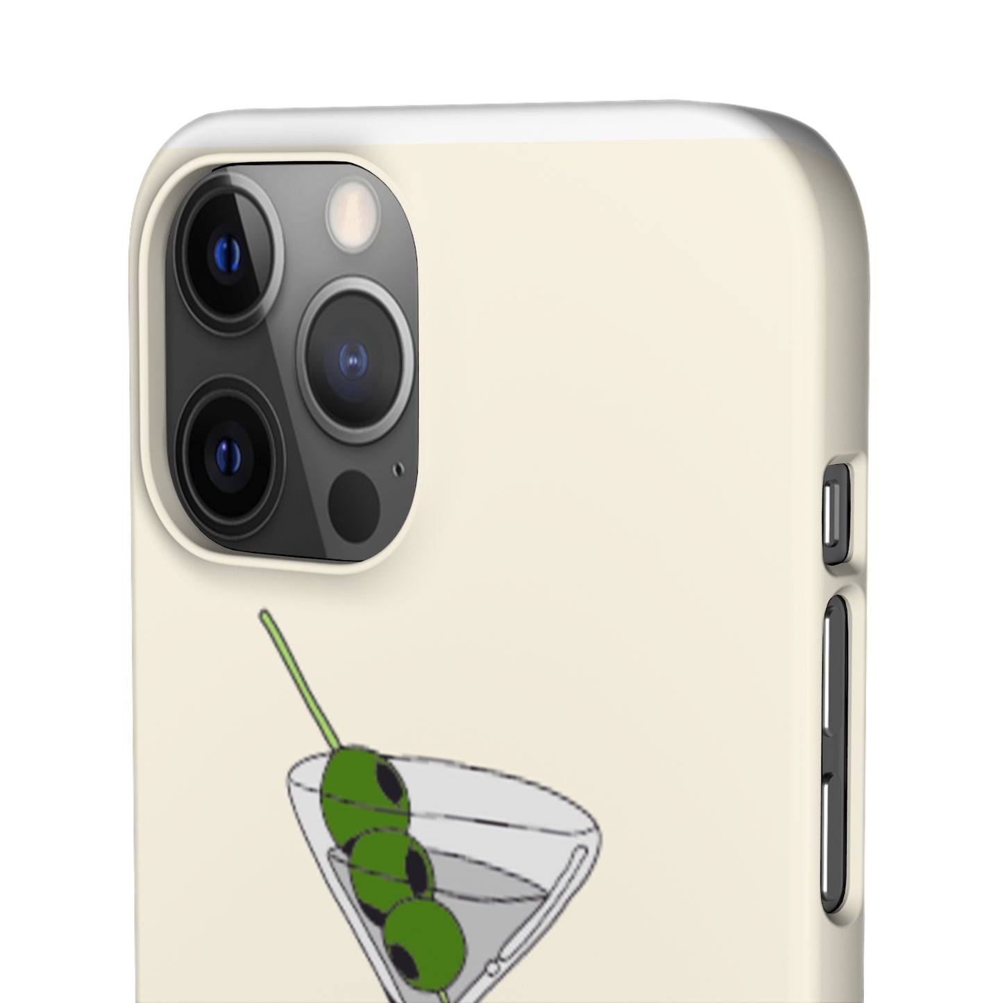 Olive Martini Phone Case with Card Holder