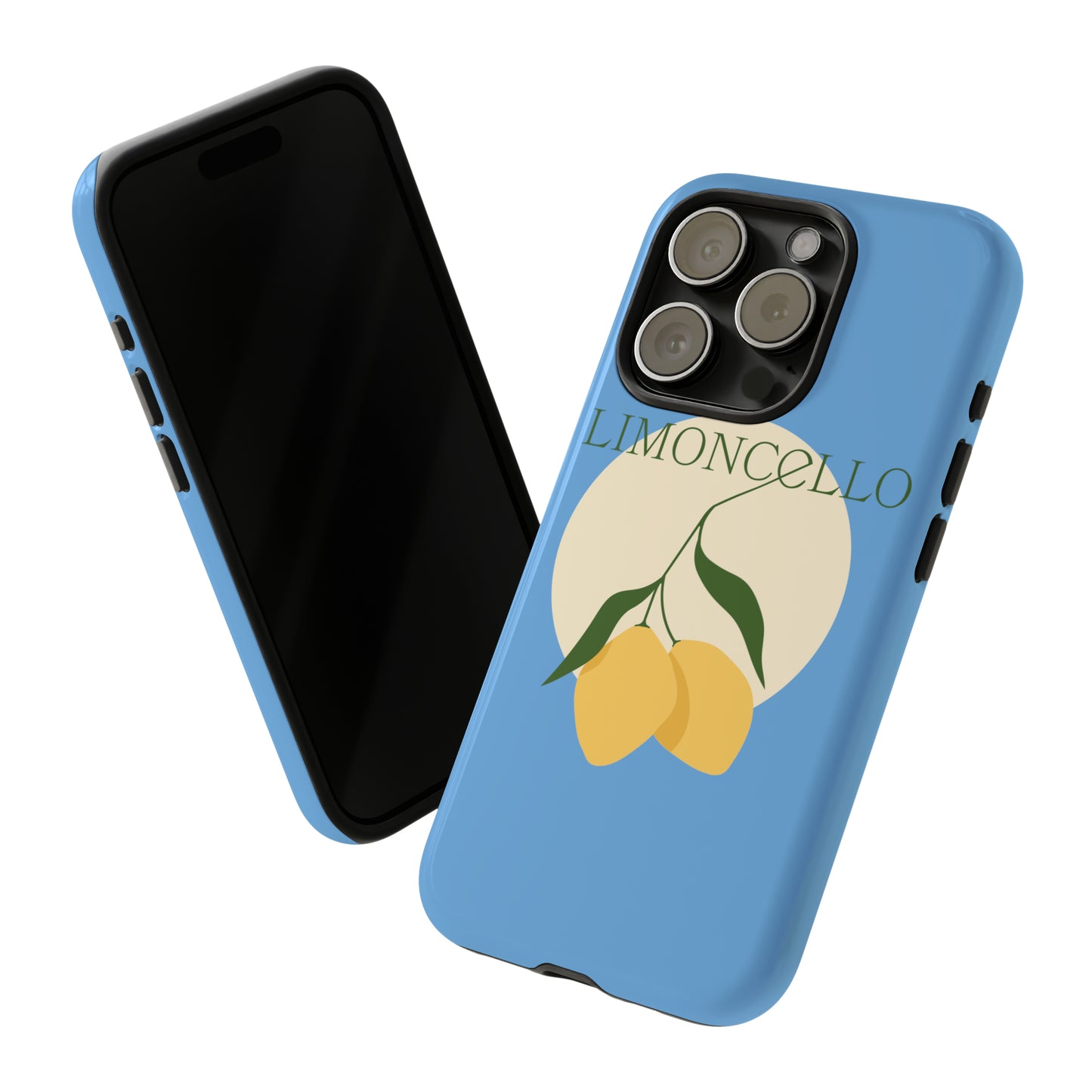 Limoncello Retro Phone Case - Tough Blue