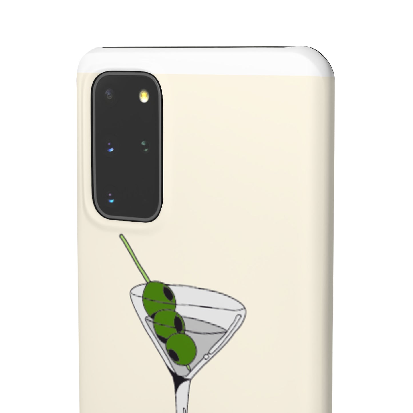 Olive Martini Phone Case with Card Holder