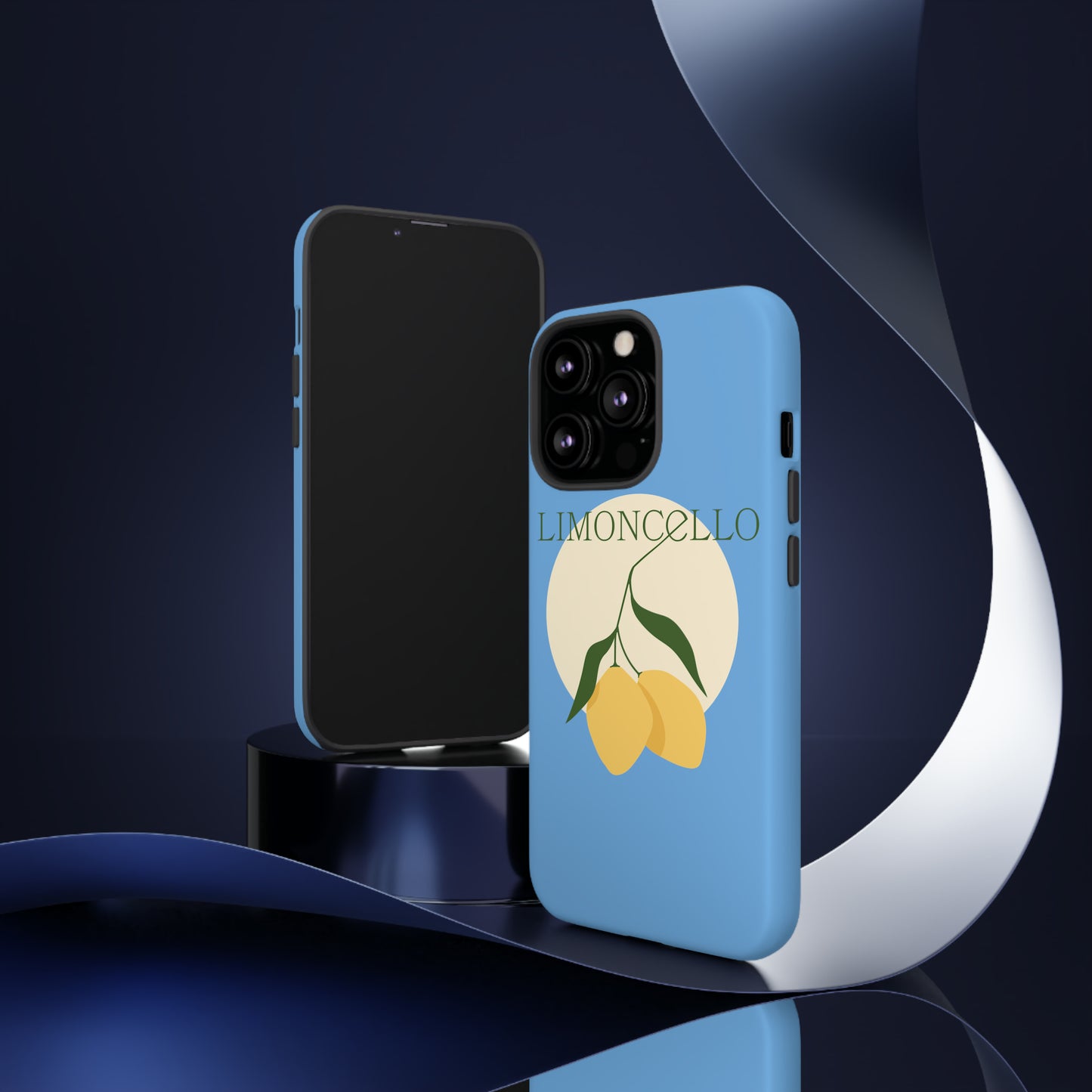 Limoncello Retro Phone Case - Tough Blue