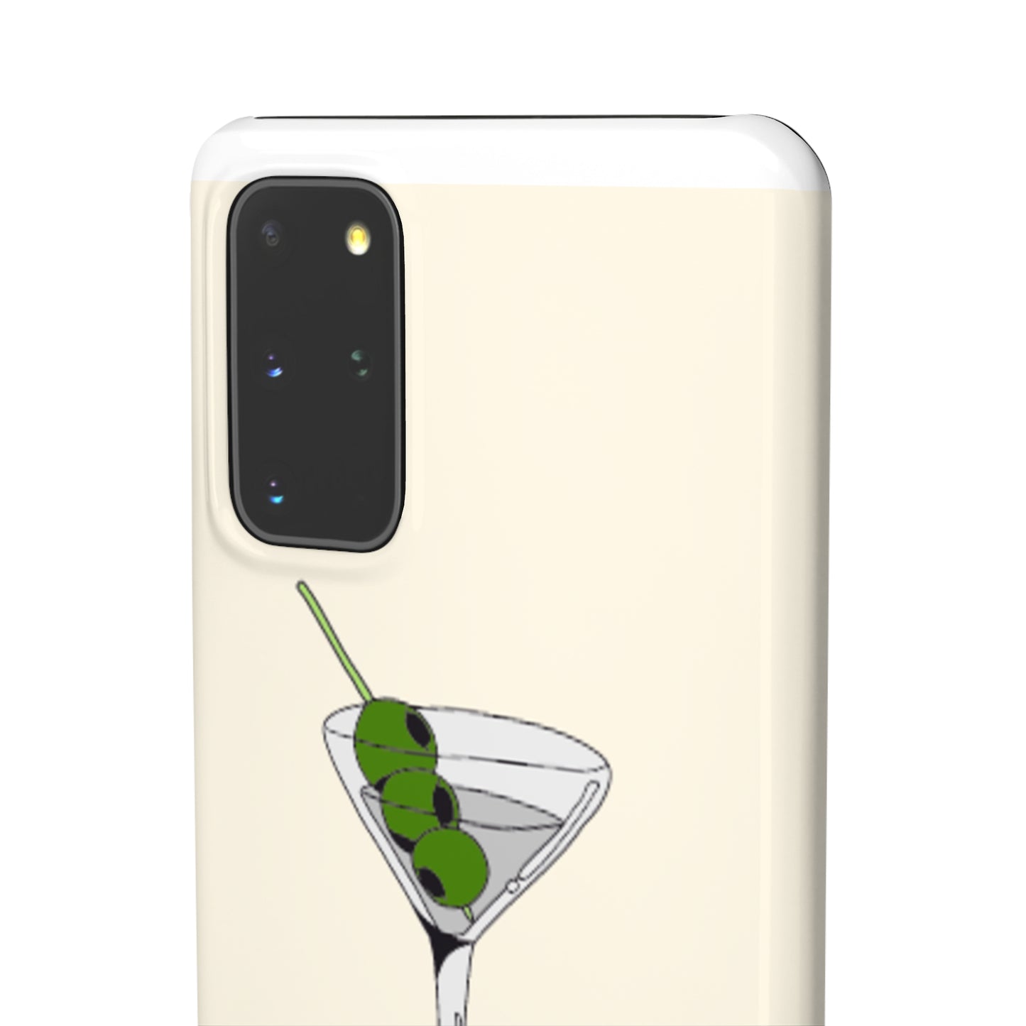 Olive Martini Phone Case with Card Holder