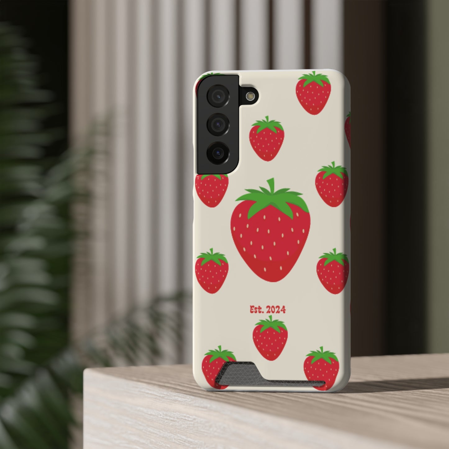 Strawberry Daiquiri Phone Case With Card Holder