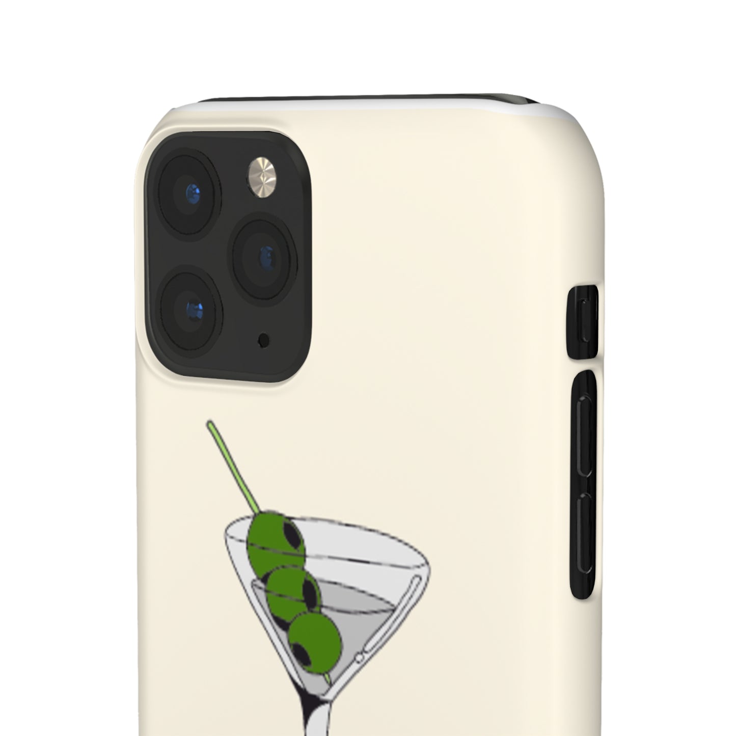 Olive Martini Phone Case with Card Holder