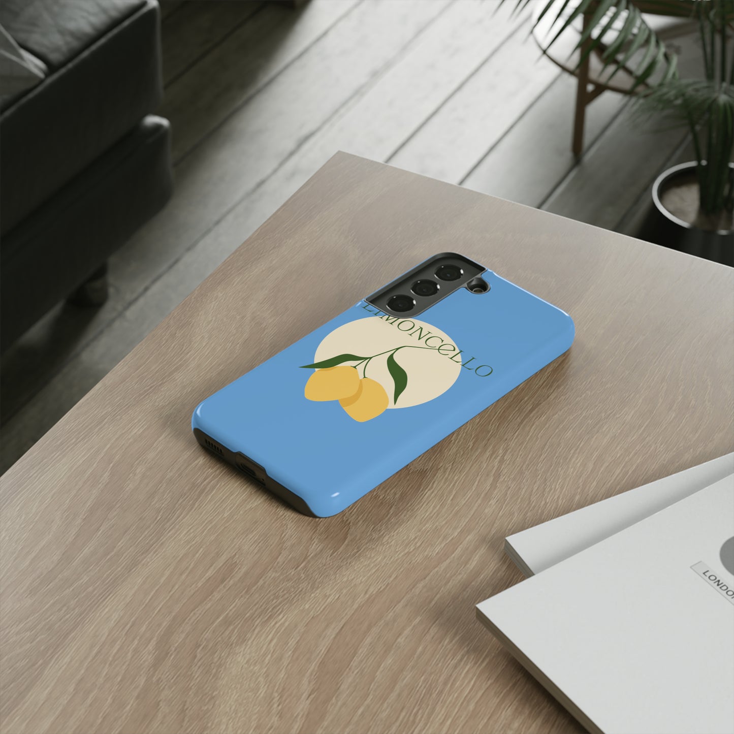 Limoncello Retro Phone Case - Tough Blue