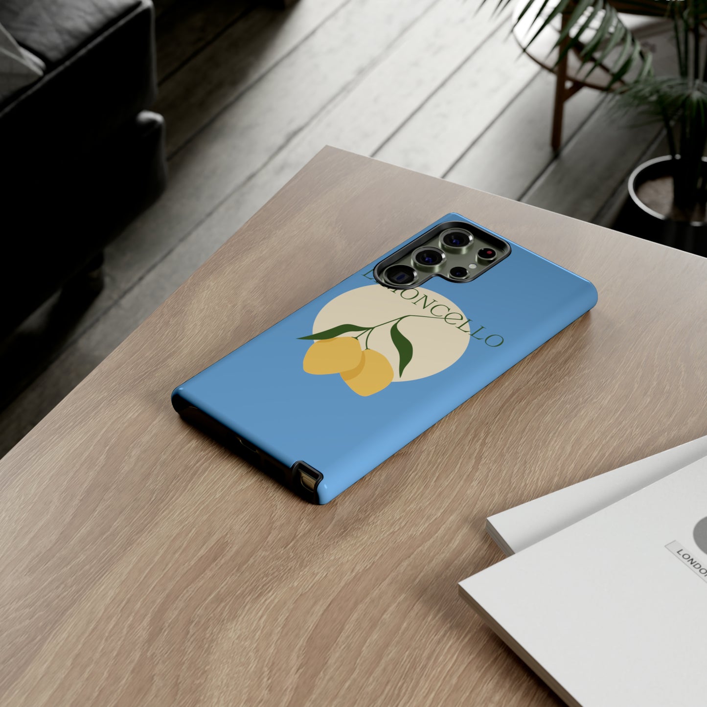 Limoncello Retro Phone Case - Tough Blue