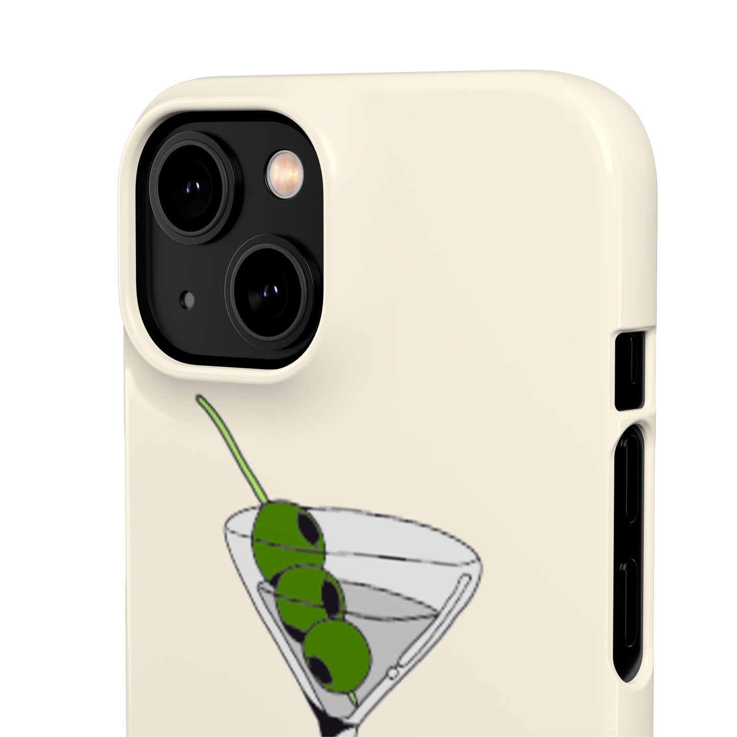 Olive Martini Phone Case with Card Holder