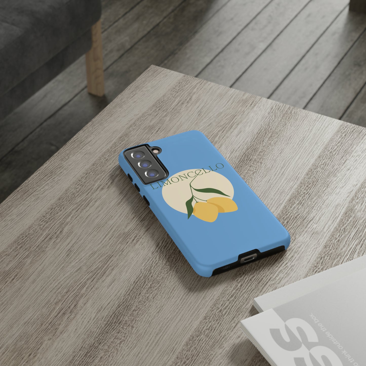 Limoncello Retro Phone Case - Tough Blue