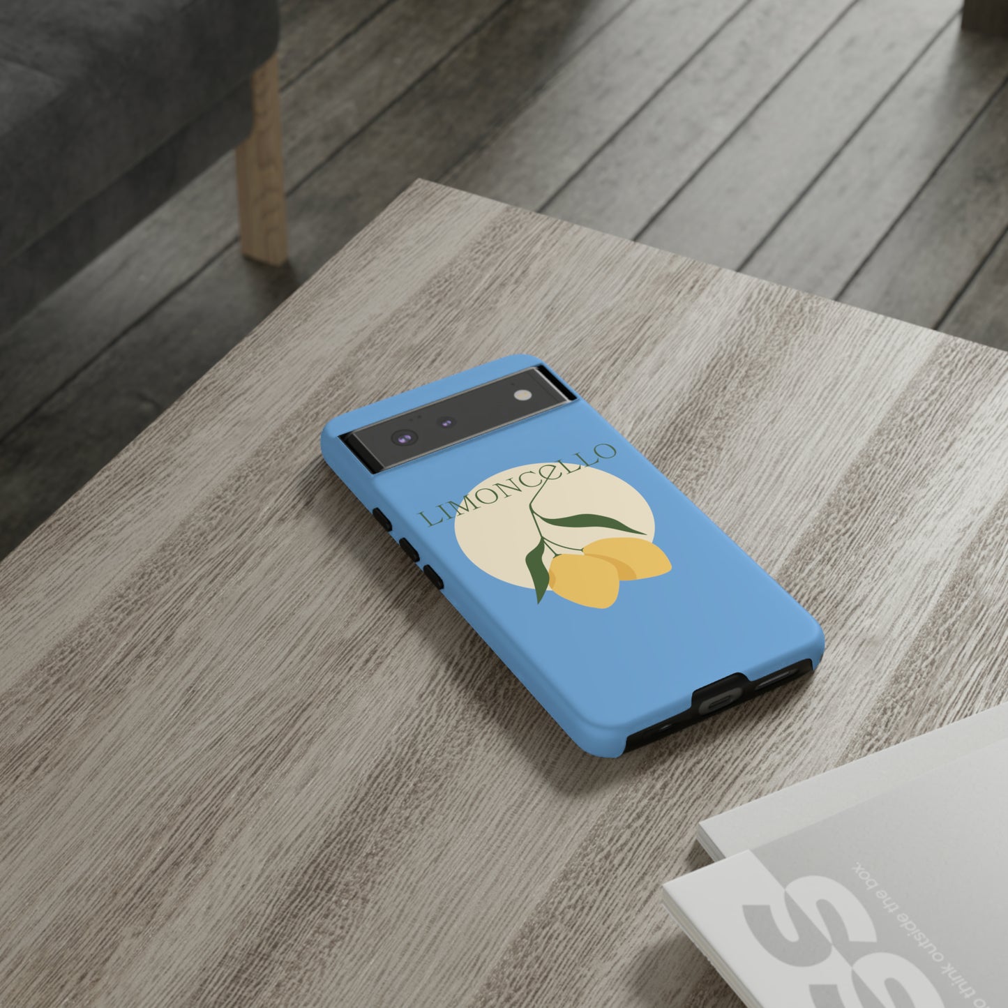 Limoncello Retro Phone Case - Tough Blue