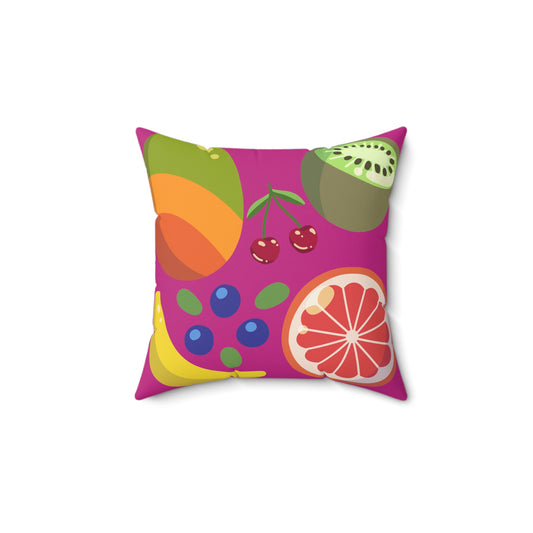 Square Pillow in Ultra Fruity in Pink