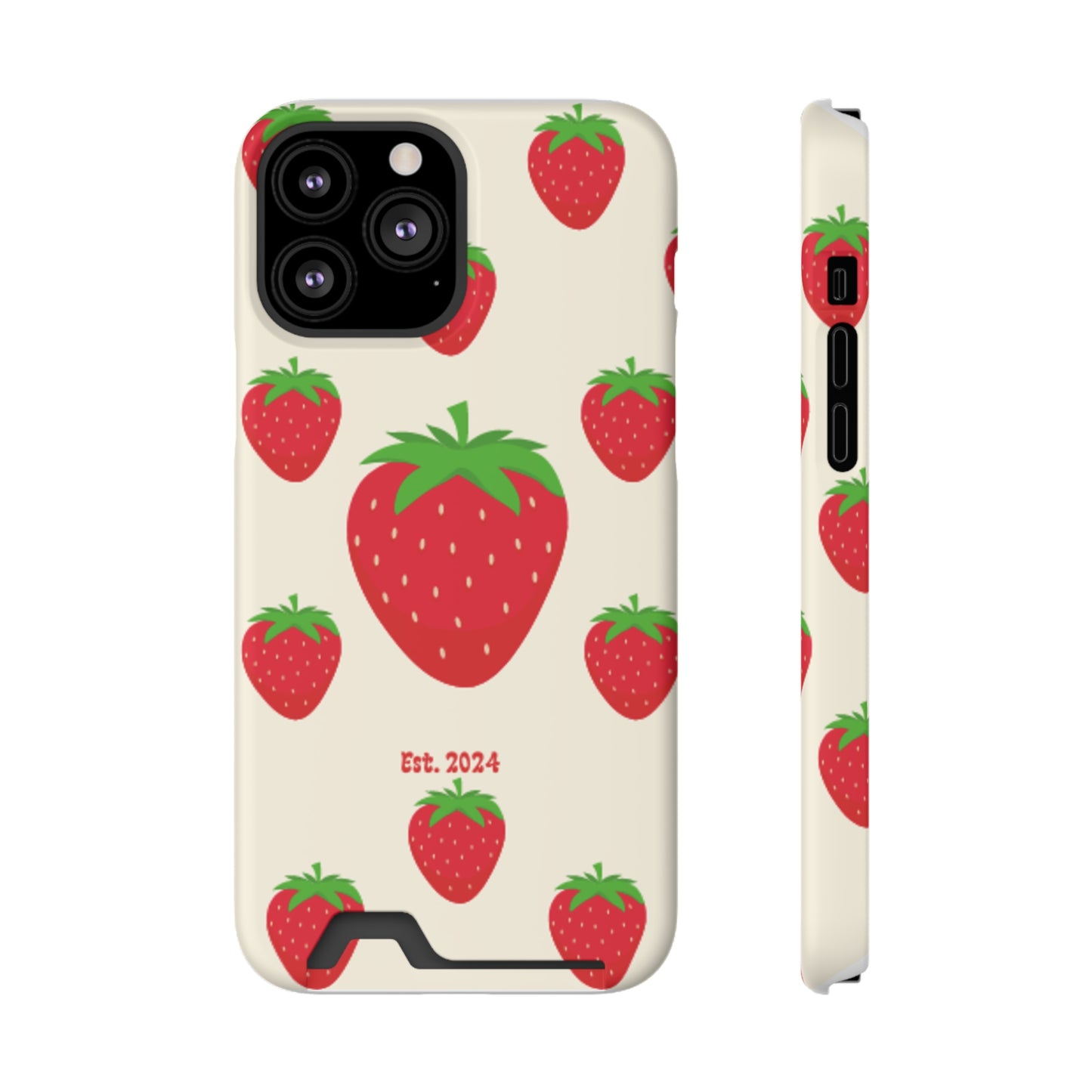 Strawberry Daiquiri Phone Case With Card Holder