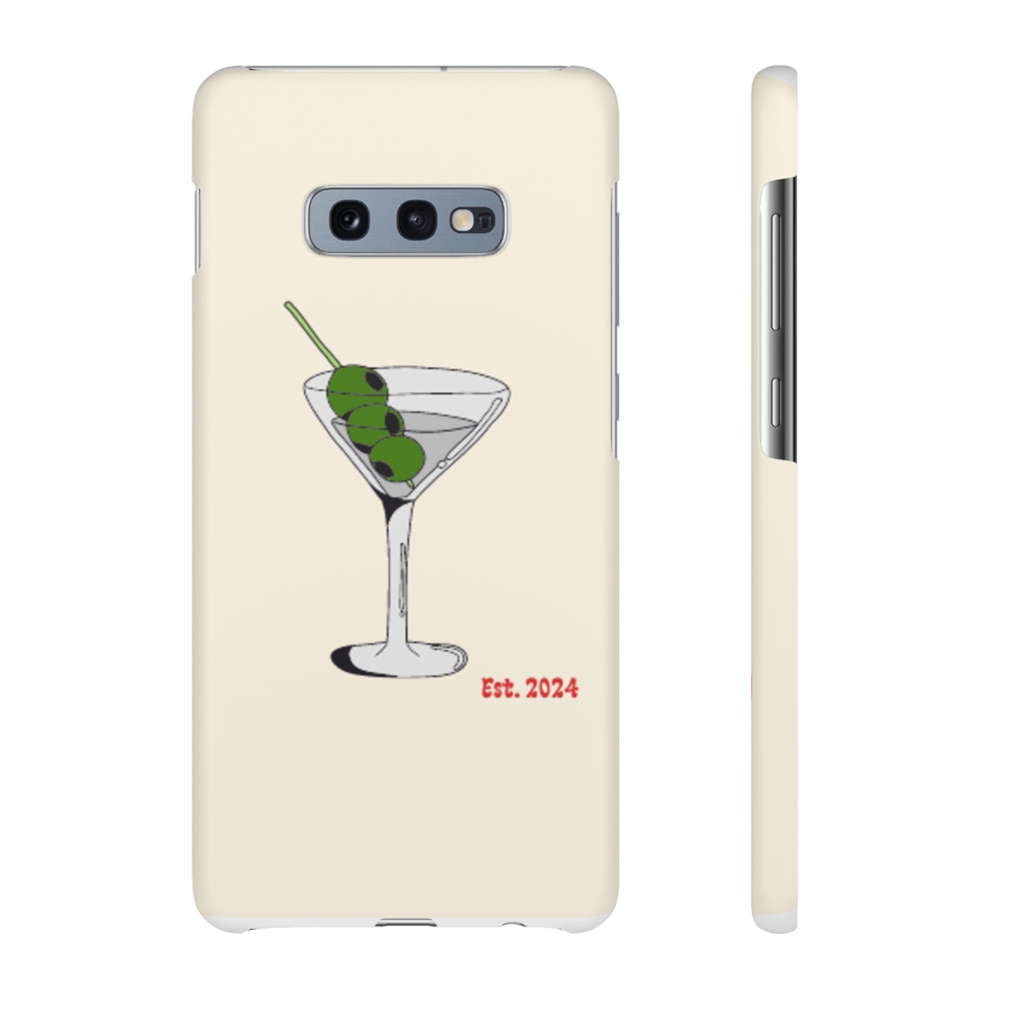 Olive Martini Phone Case with Card Holder