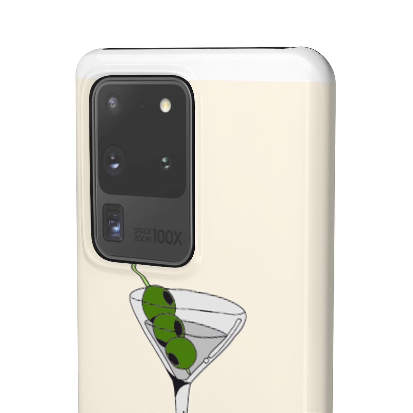 Olive Martini Phone Case with Card Holder