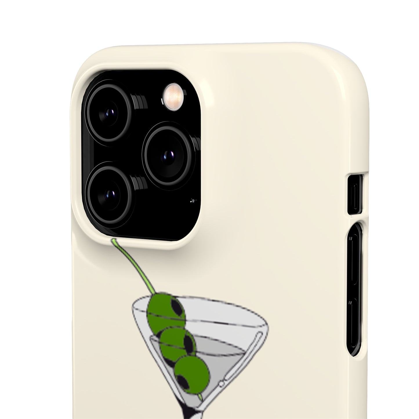 Olive Martini Phone Case with Card Holder