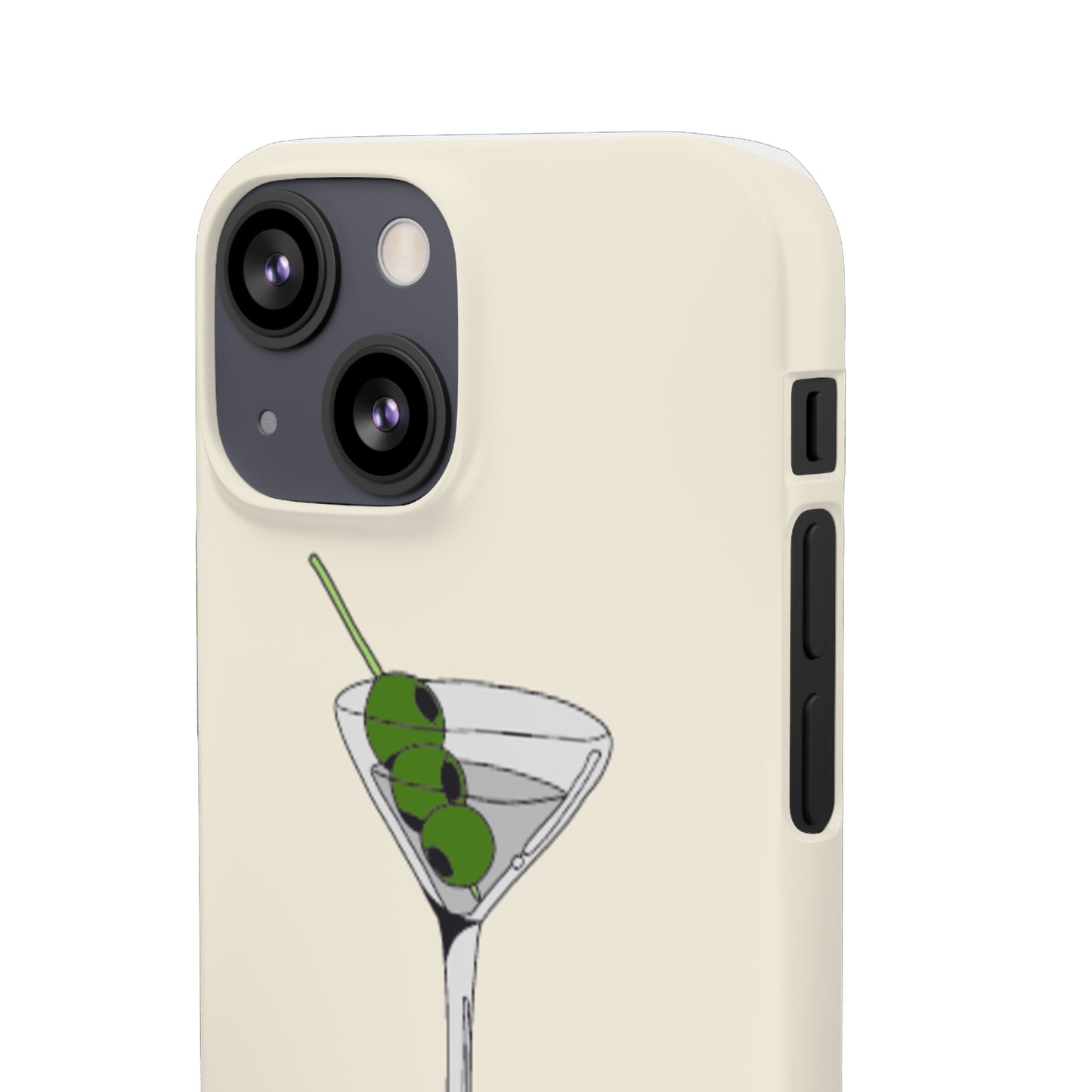 Olive Martini Phone Case with Card Holder