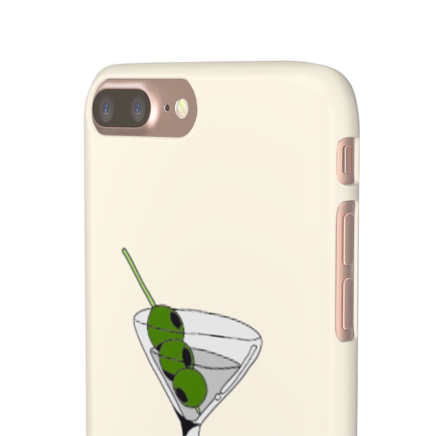 Olive Martini Phone Case with Card Holder