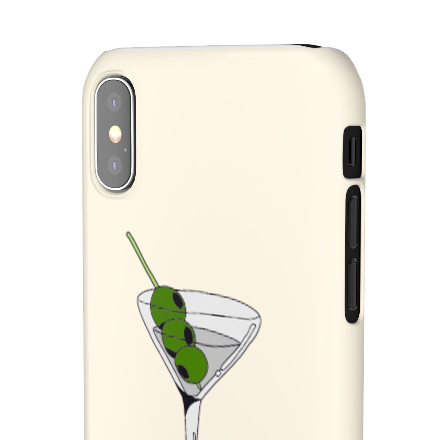 Olive Martini Phone Case with Card Holder