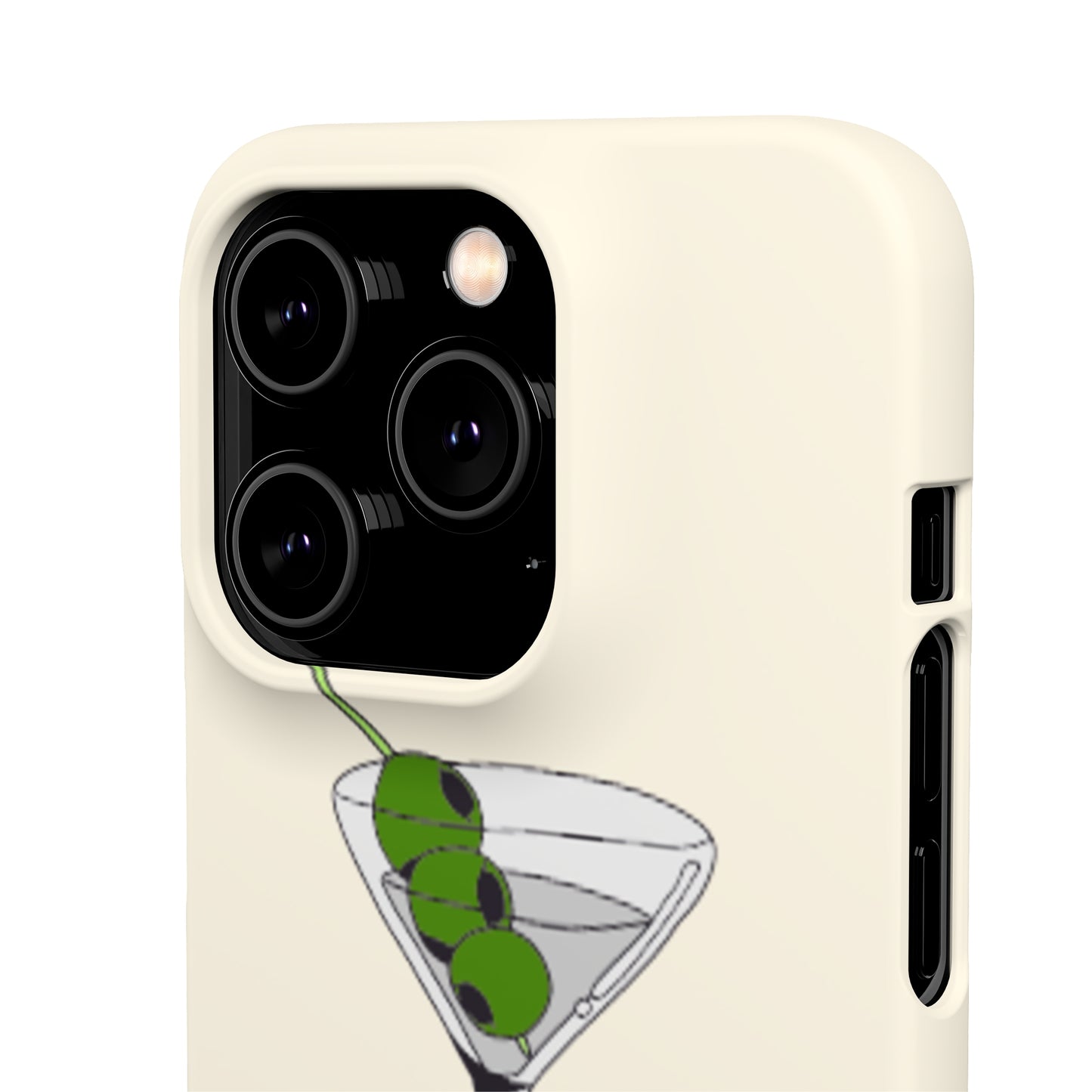 Olive Martini Phone Case with Card Holder