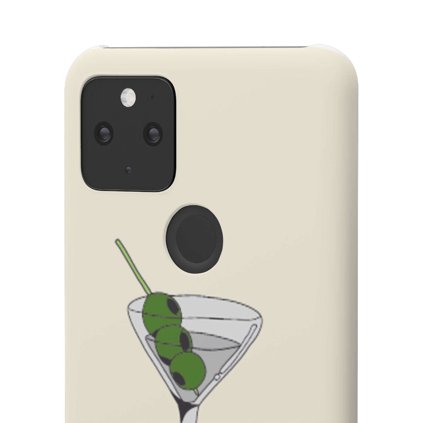 Olive Martini Phone Case with Card Holder