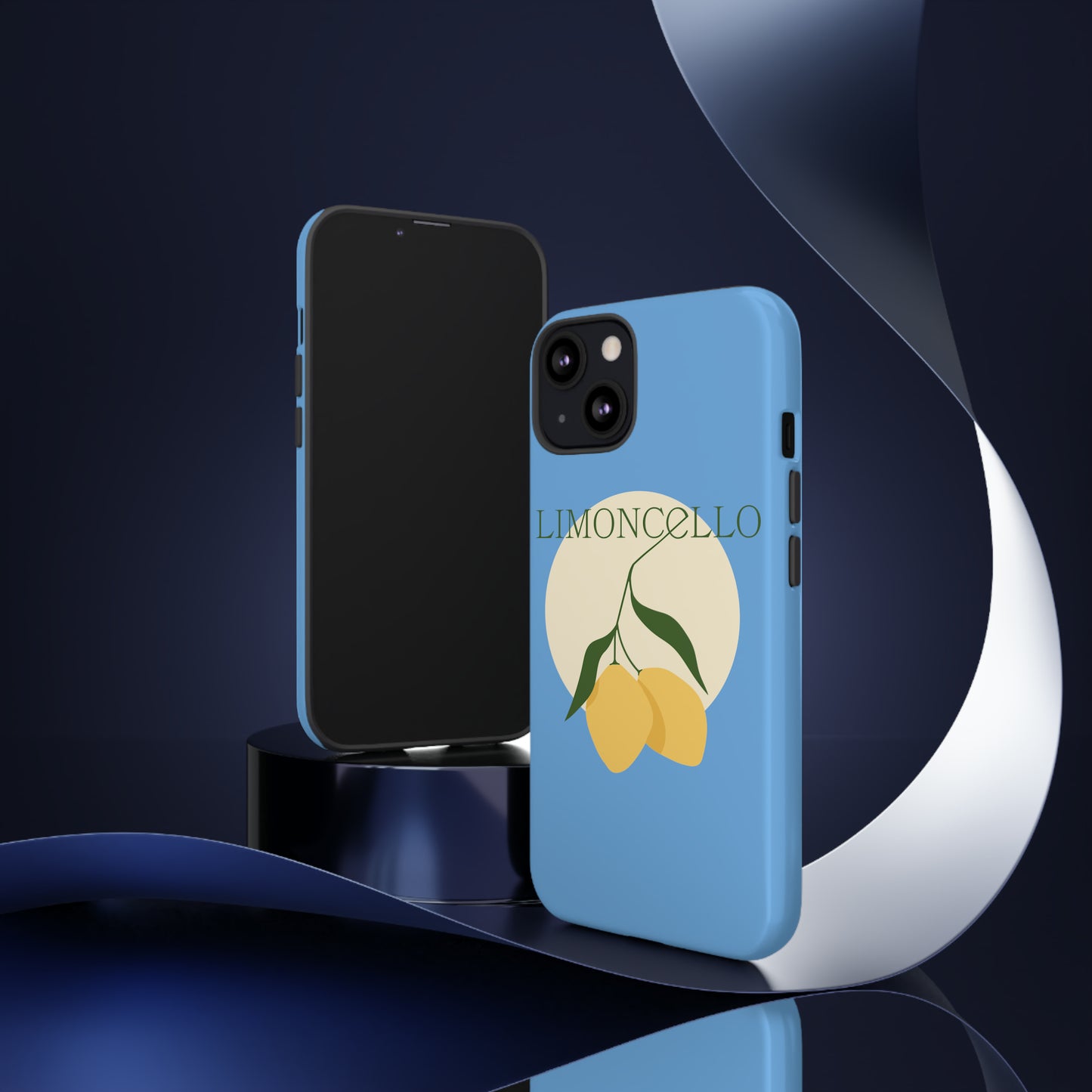 Limoncello Retro Phone Case - Tough Blue