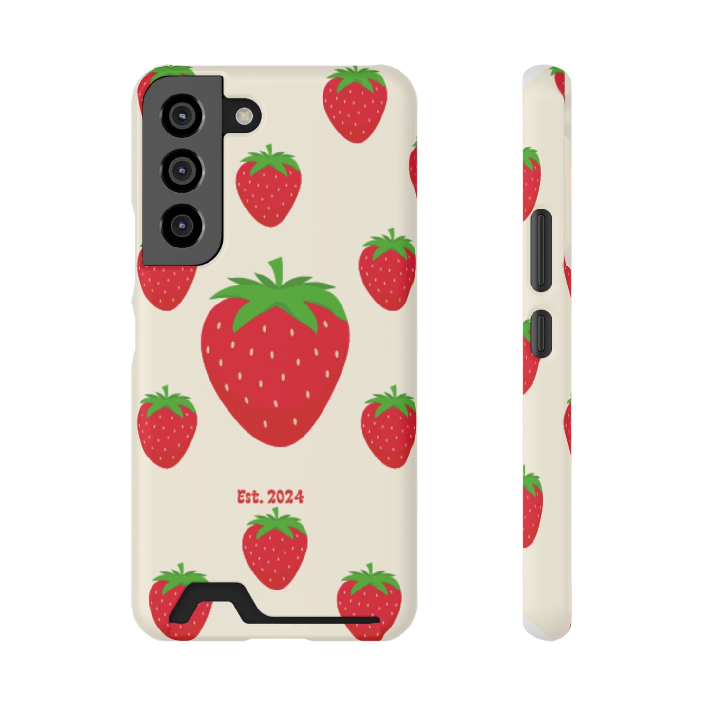 Strawberry Daiquiri Phone Case With Card Holder