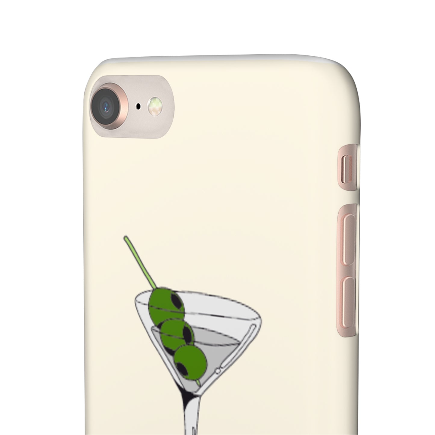 Olive Martini Phone Case with Card Holder