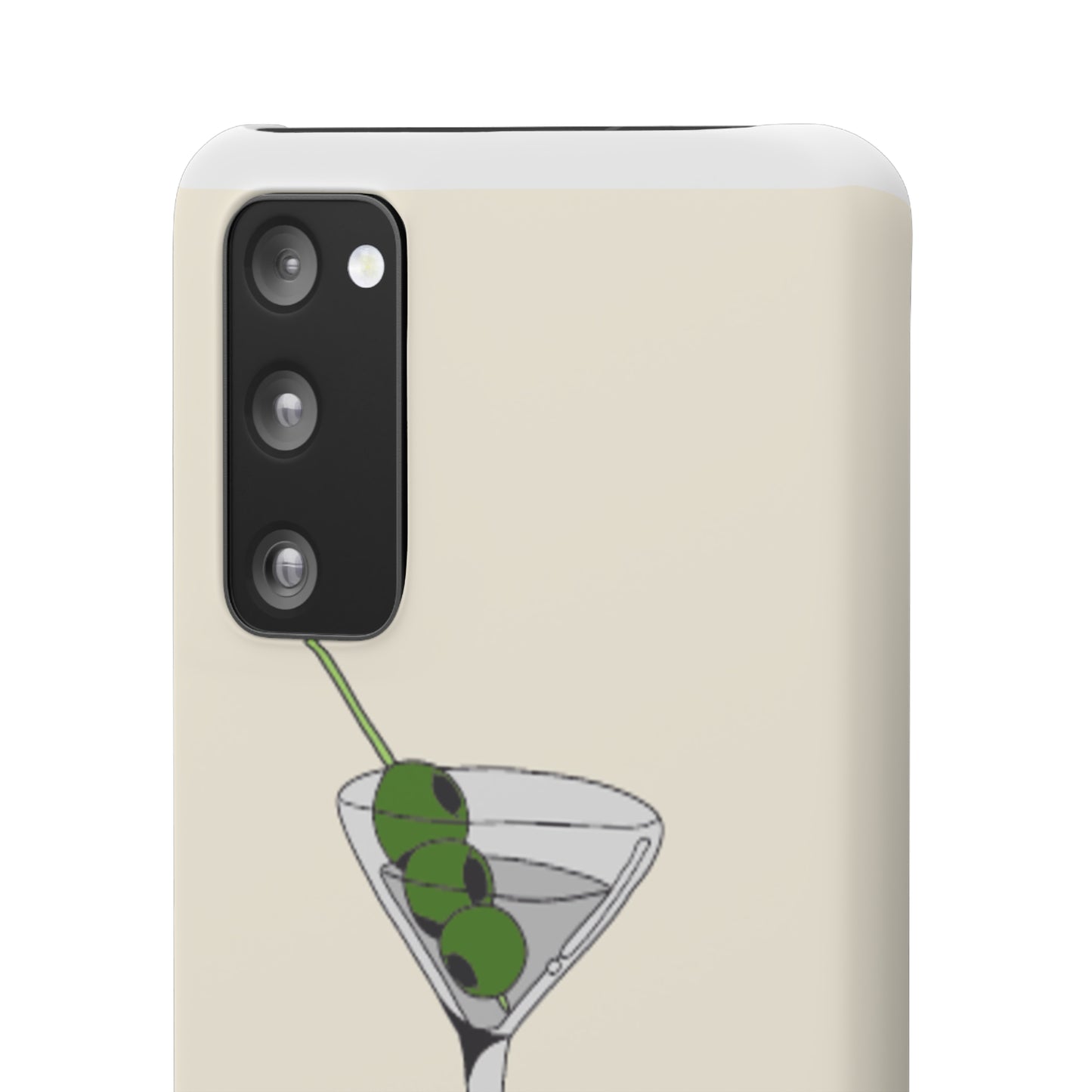 Olive Martini Phone Case with Card Holder