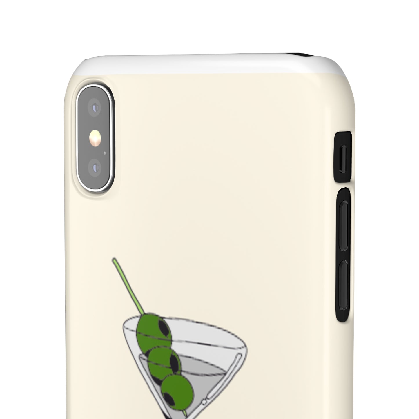 Olive Martini Phone Case with Card Holder