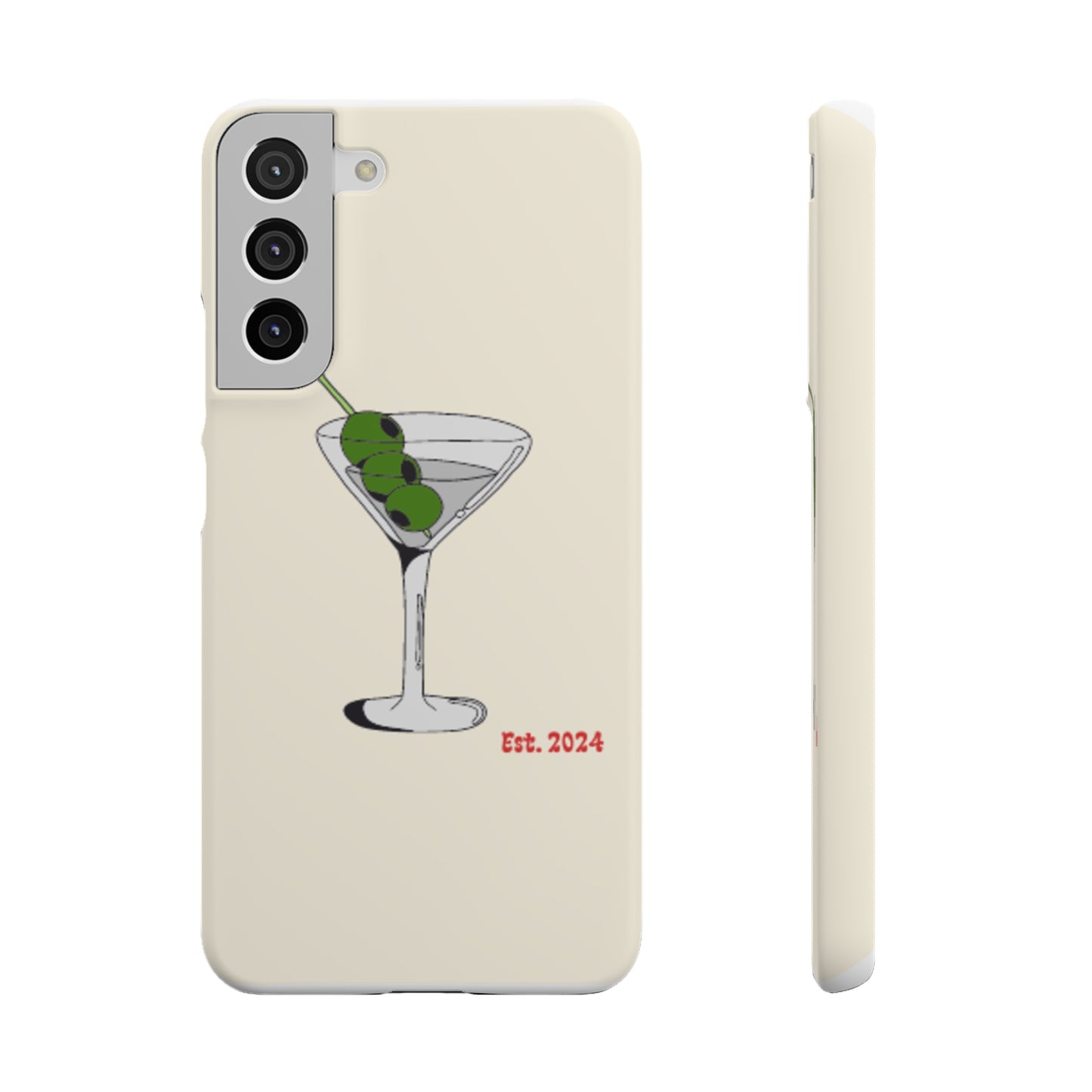 Olive Martini Phone Case with Card Holder