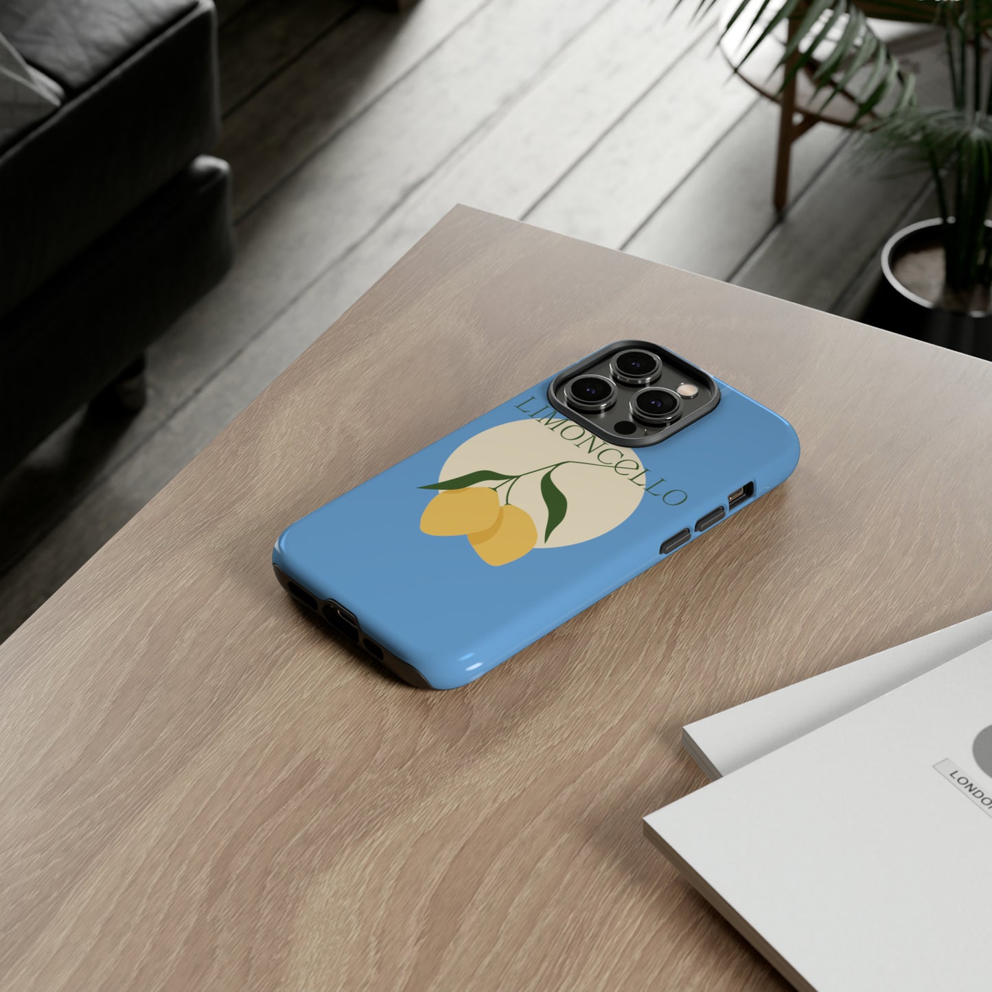 Limoncello Retro Phone Case - Tough Blue