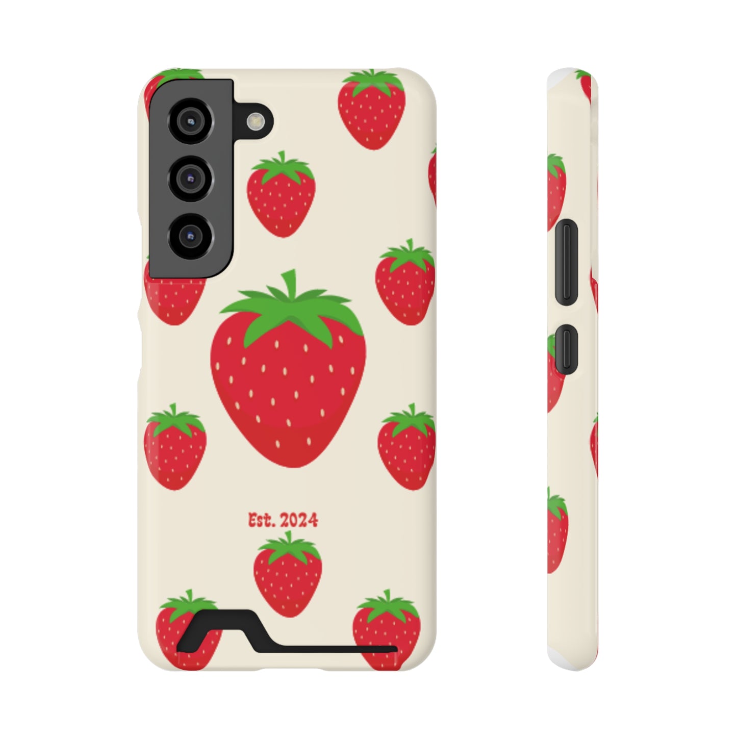 Strawberry Daiquiri Phone Case With Card Holder