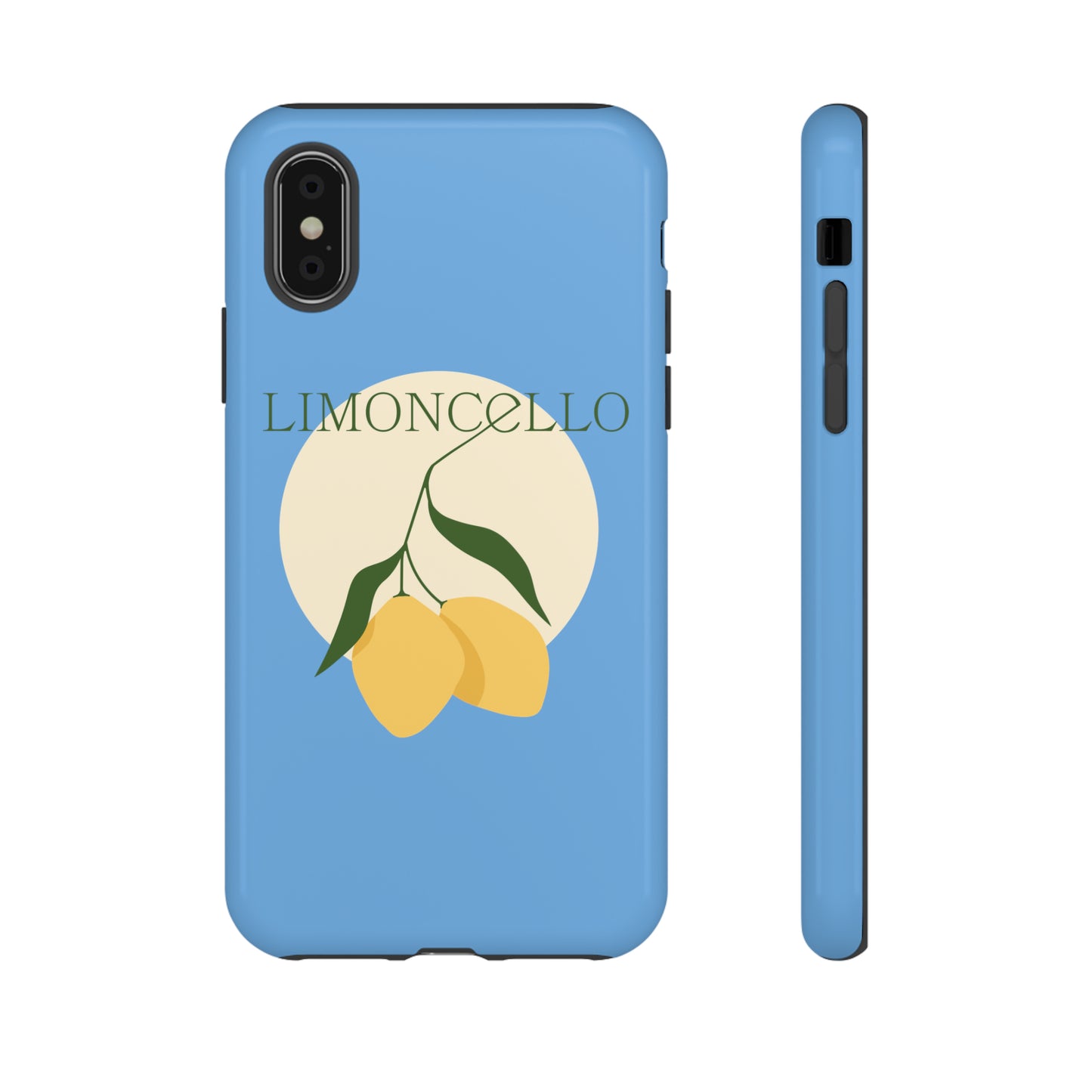 Limoncello Retro Phone Case - Tough Blue