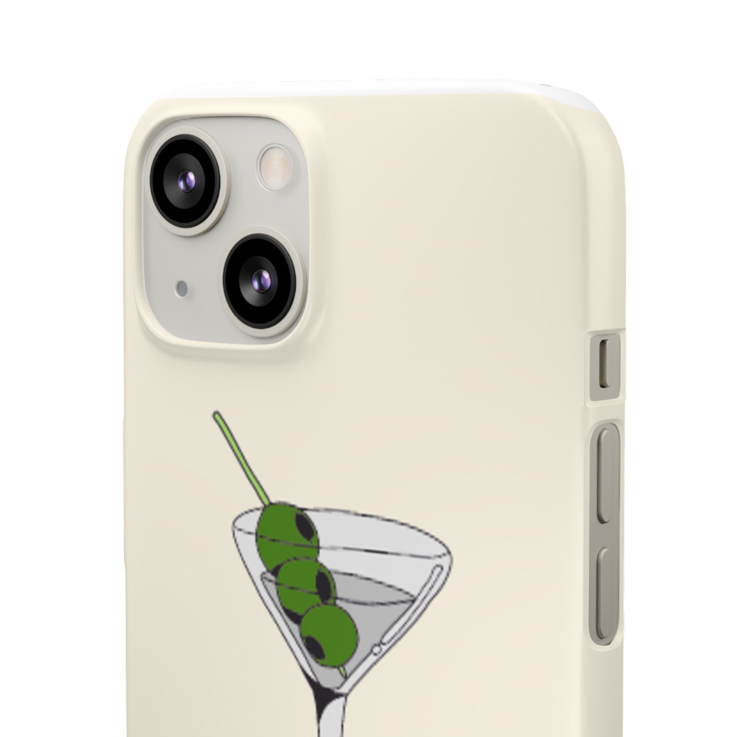 Olive Martini Phone Case with Card Holder