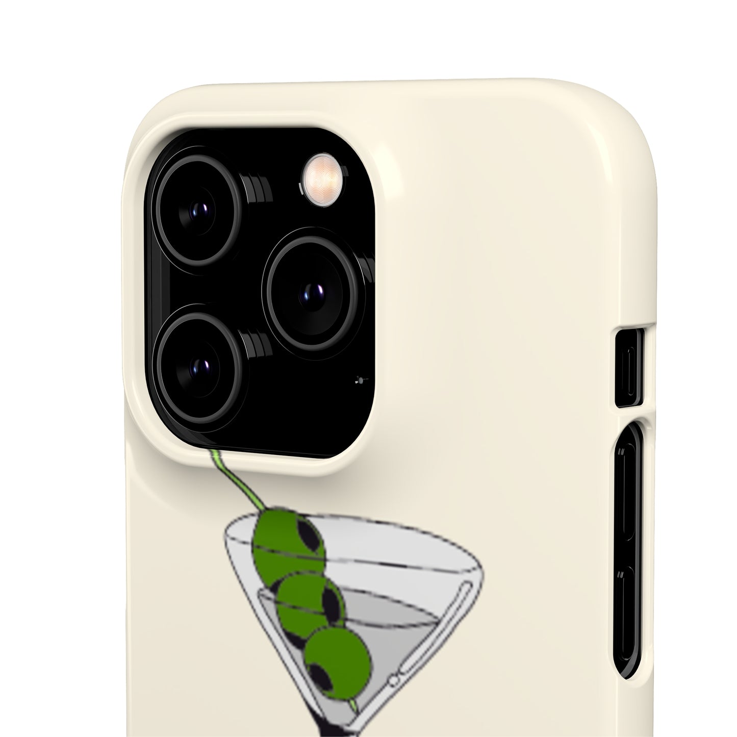 Olive Martini Phone Case with Card Holder