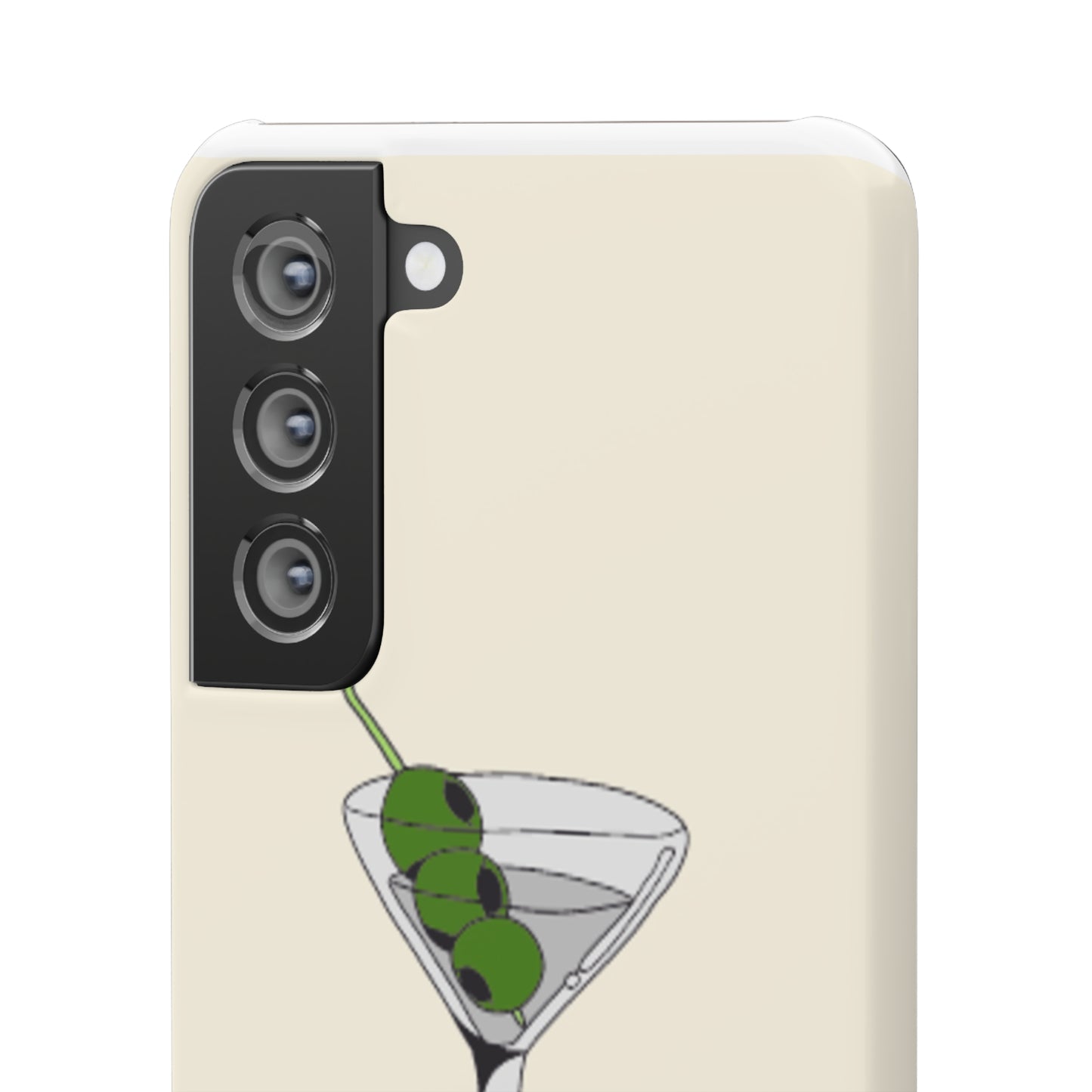 Olive Martini Phone Case with Card Holder