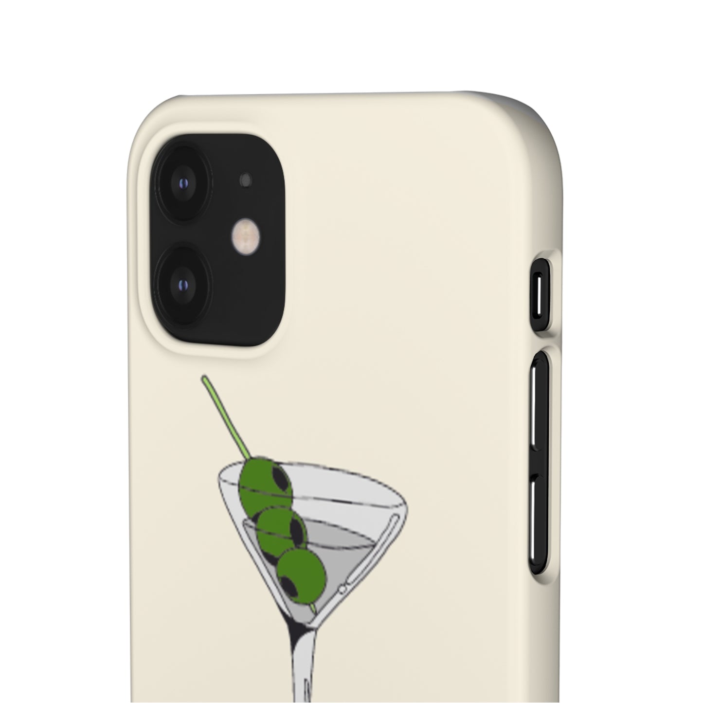 Olive Martini Phone Case with Card Holder