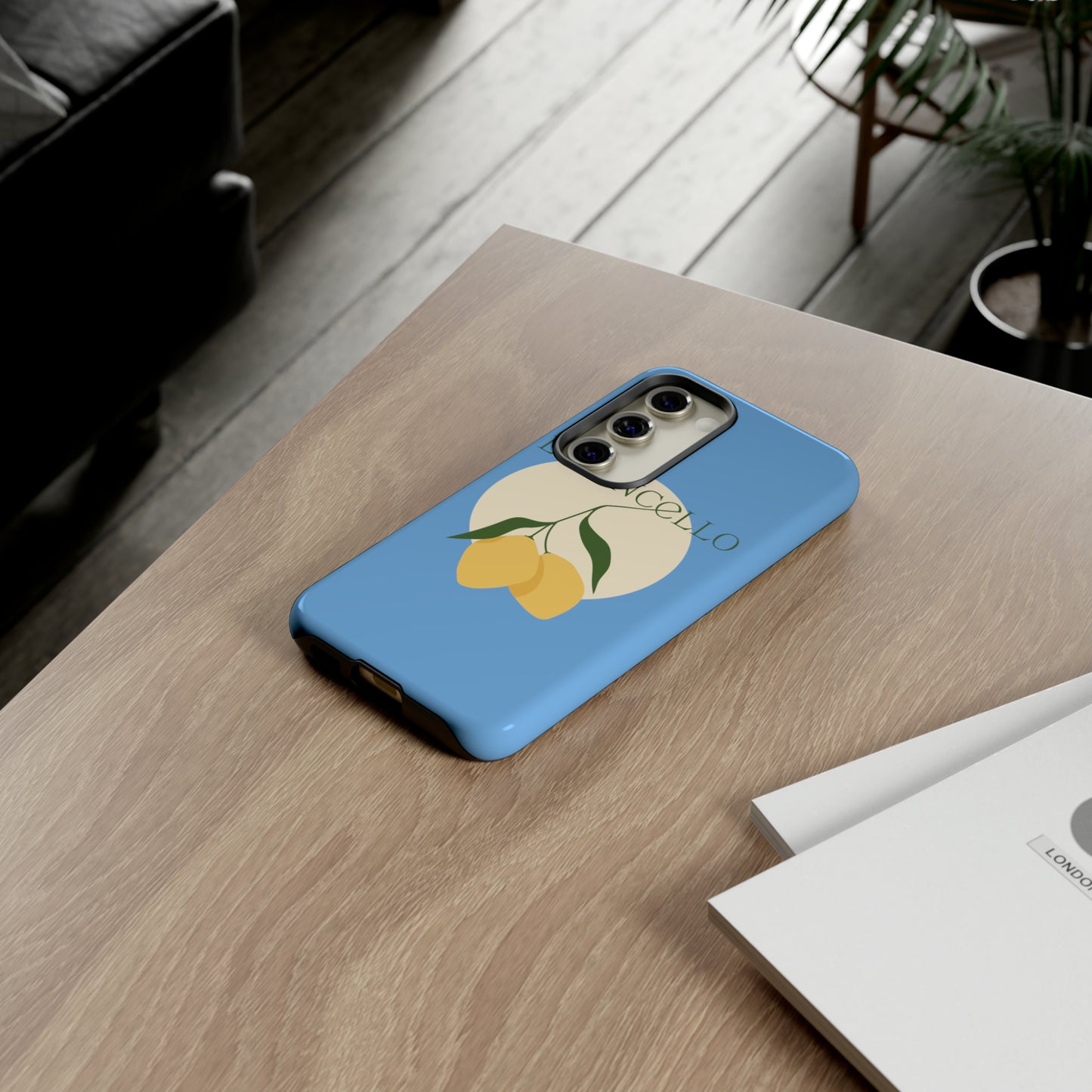 Limoncello Retro Phone Case - Tough Blue