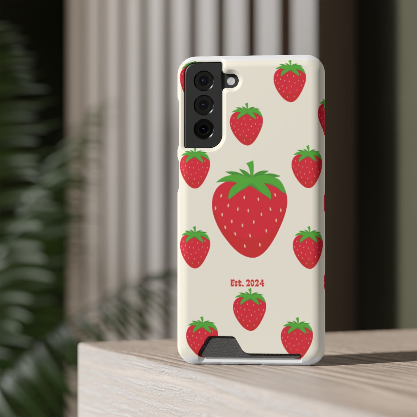 Strawberry Daiquiri Phone Case With Card Holder