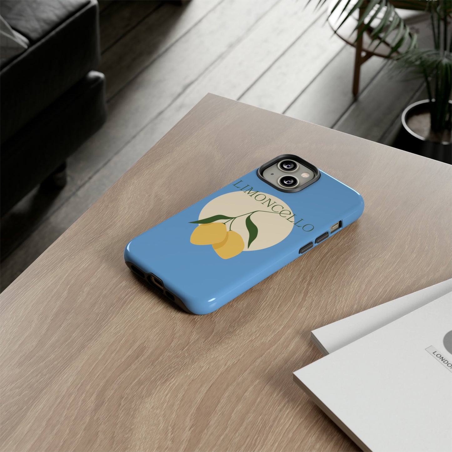 Limoncello Retro Phone Case - Tough Blue