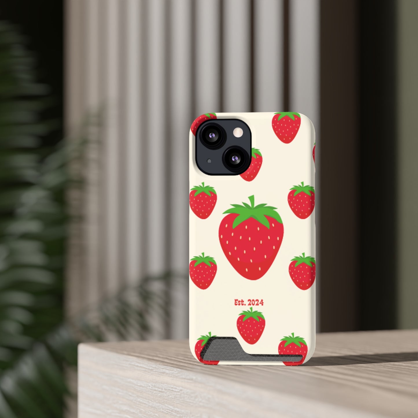 Strawberry Daiquiri Phone Case With Card Holder