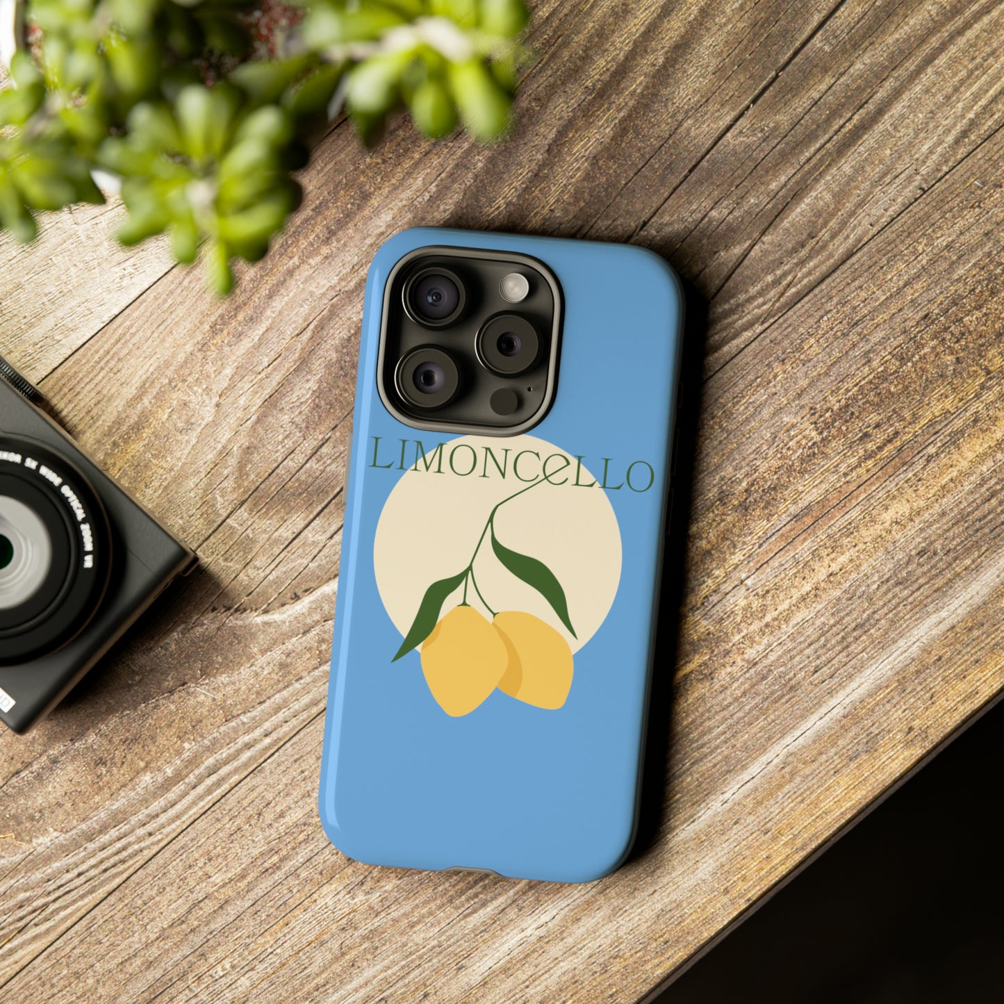 Limoncello Retro Phone Case - Tough Blue