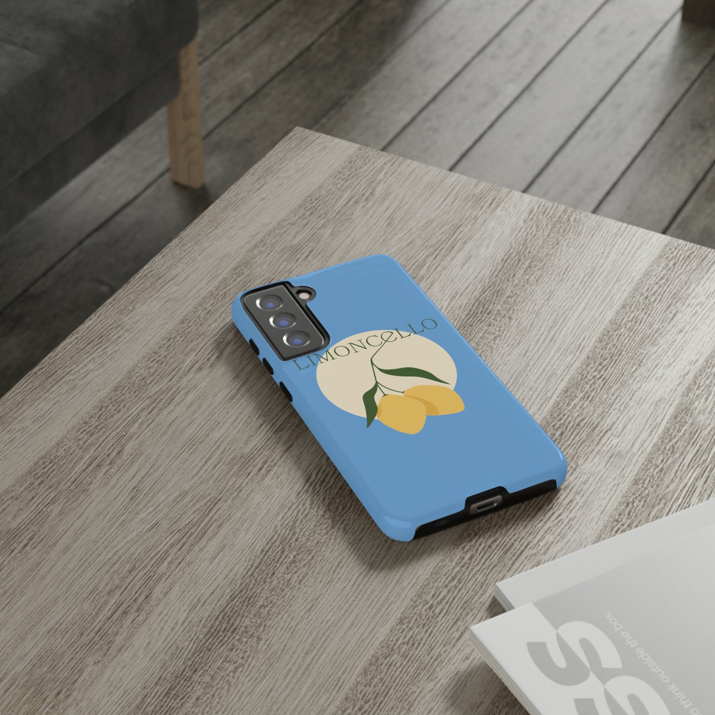 Limoncello Retro Phone Case - Tough Blue