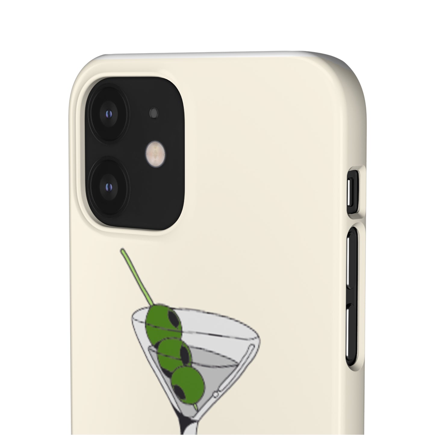 Olive Martini Phone Case with Card Holder