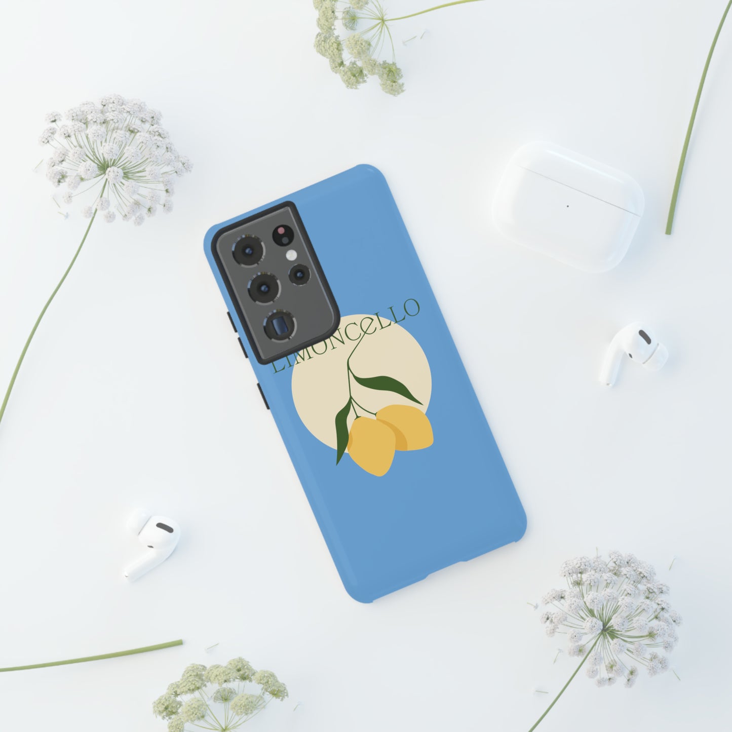 Limoncello Retro Phone Case - Tough Blue