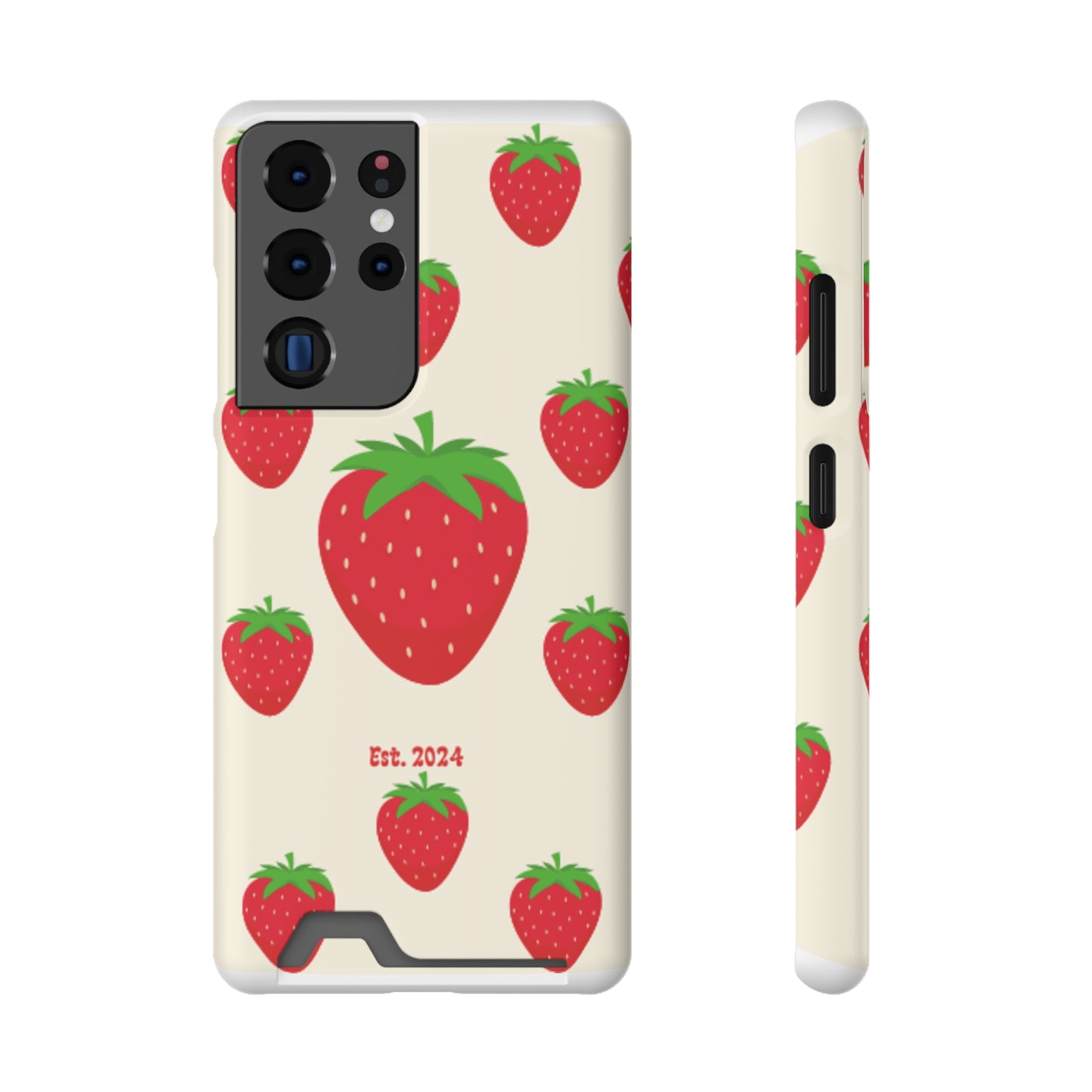 Strawberry Daiquiri Phone Case With Card Holder