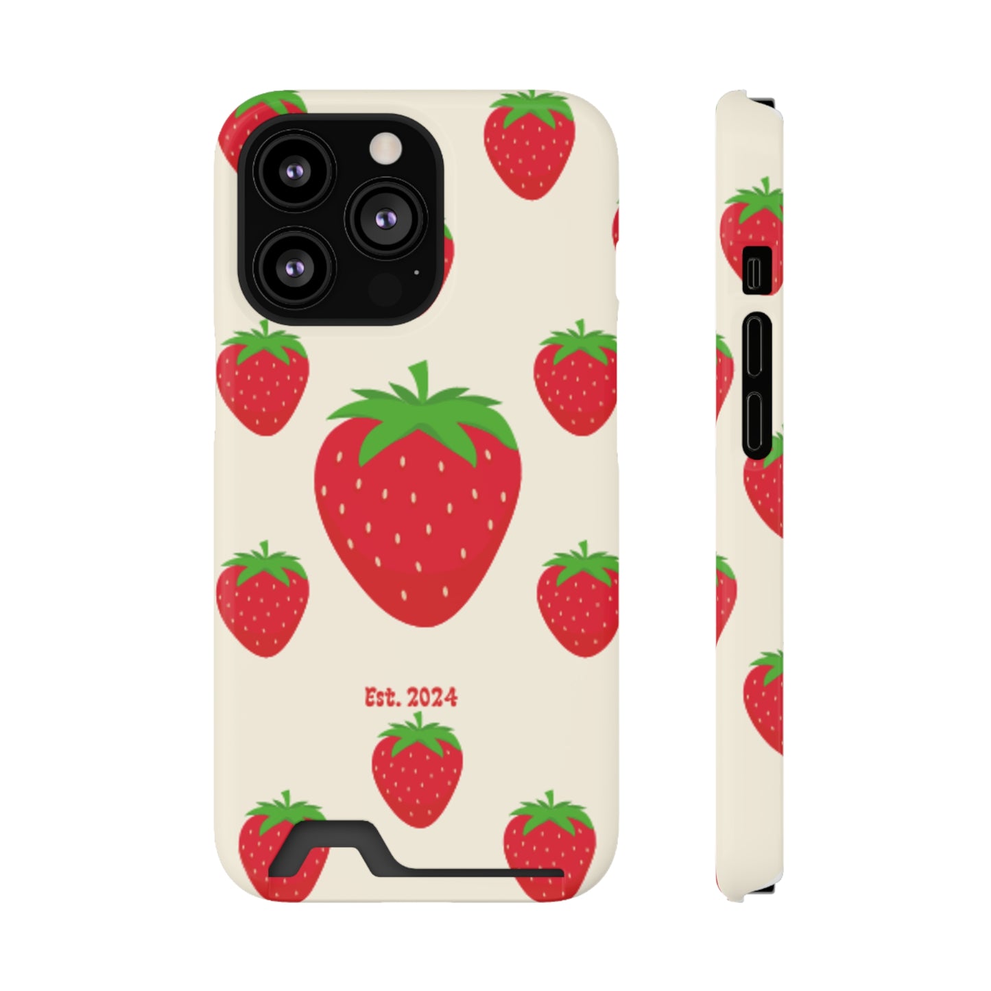 Strawberry Daiquiri Phone Case With Card Holder