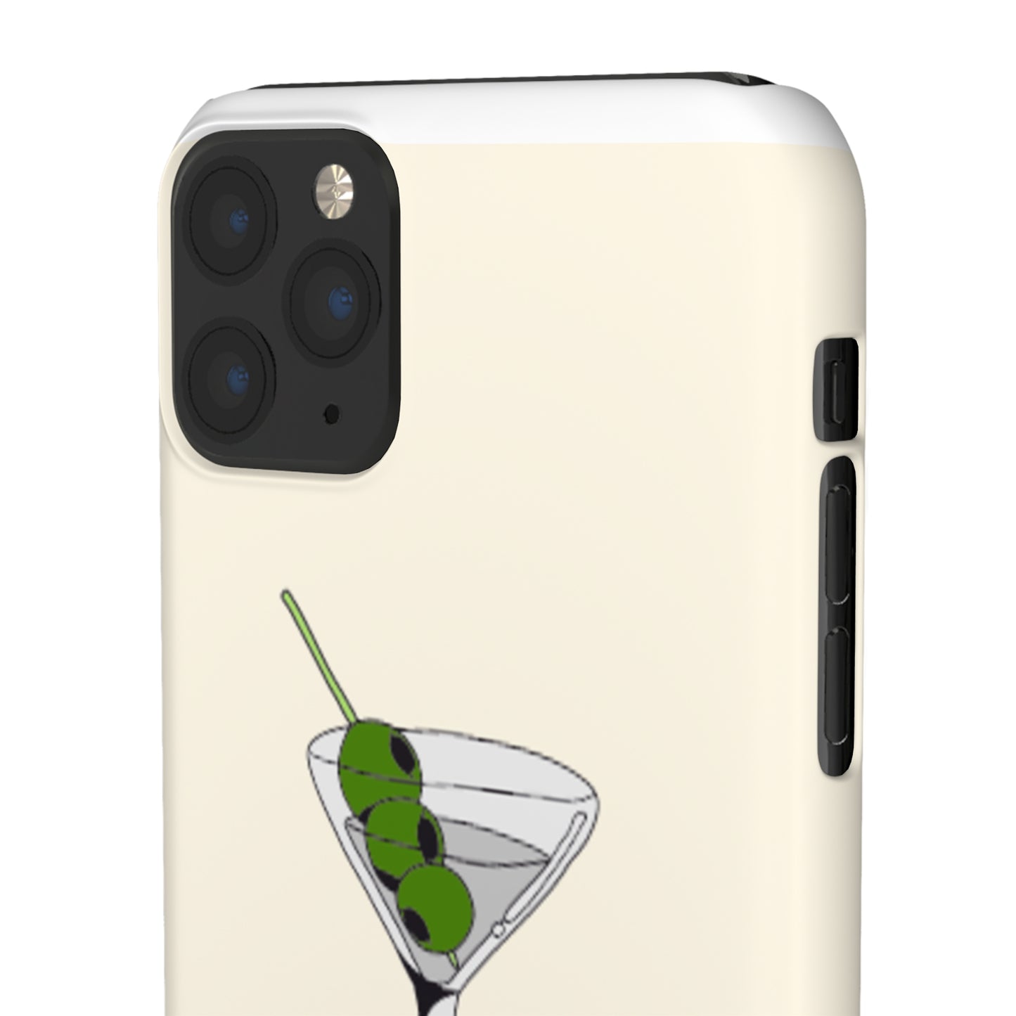 Olive Martini Phone Case with Card Holder