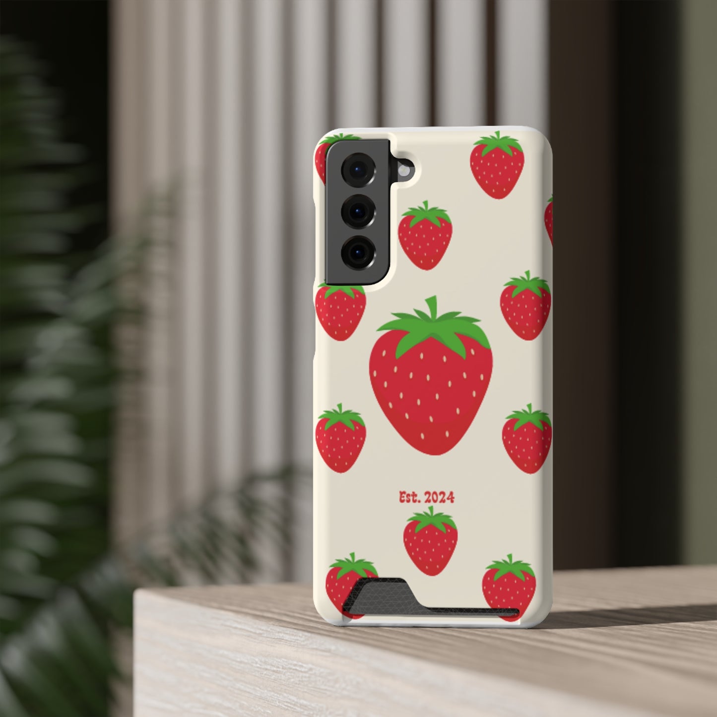 Strawberry Daiquiri Phone Case With Card Holder